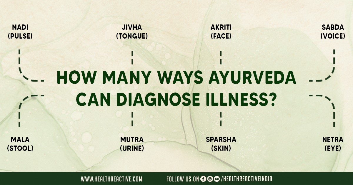 How many ways Ayurveda can diagnose illness?