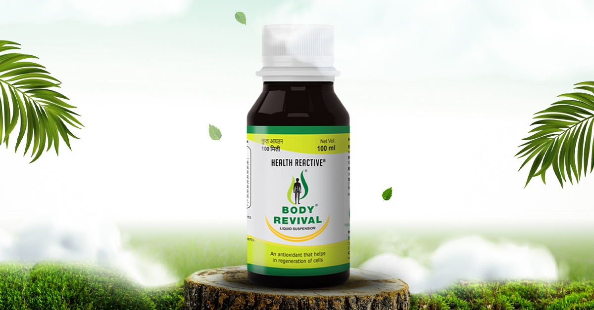 Body Revival by Health Reactive India — 100% Ayurvedic liquid herbal suspension for cancer support and wellness